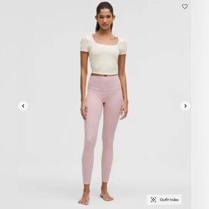 lululemon athletic white crop top size 0